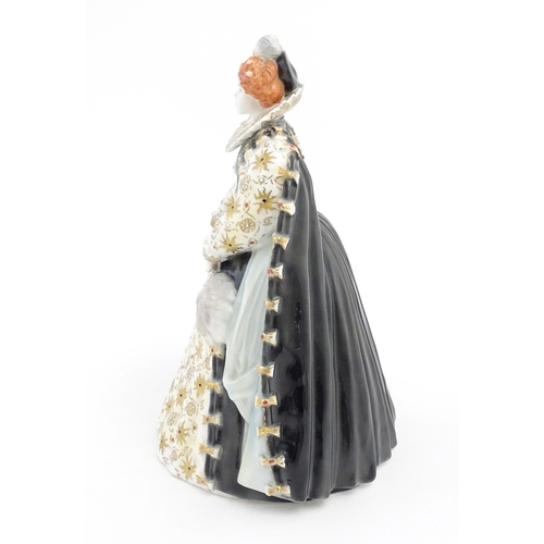 161 - A Royal Worcester limited edition figure modelled as Queen Elizabeth I, no. 1208 / 4500. Marked unde... 