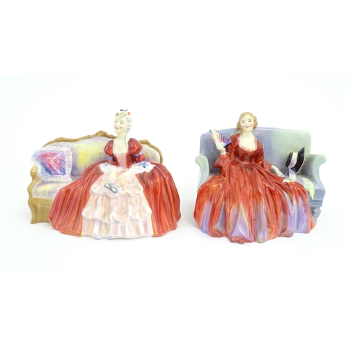 163 - Two Royal Doulton figures / ladies comprising Sweet & Twenty HN1298, and Belle o' the Ball HN1997. M... 