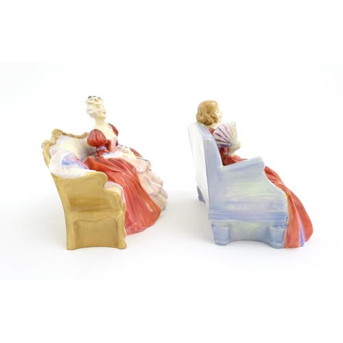 163 - Two Royal Doulton figures / ladies comprising Sweet & Twenty HN1298, and Belle o' the Ball HN1997. M... 