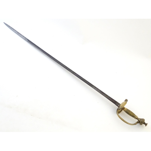 1806 - Militaria / Arms & Armour : a late 19thC Prussian civil service Epee court sword, the brass hilt wit... 