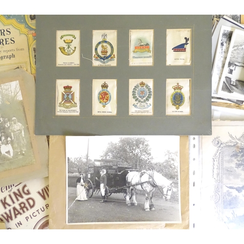 1959 - A quantity of assorted ephemera to include an engraved advert for the Brackley School, Northamptonsh... 