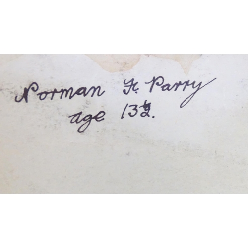 1974 - An early 20thC autograph album compile by Norman Barry aged 13 1/2 in 1933, 16 photographs and print... 