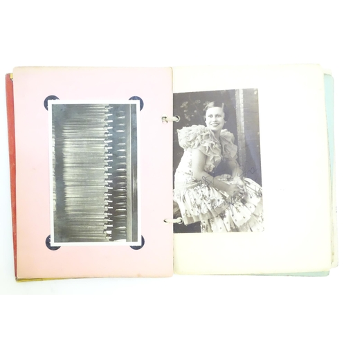 1974 - An early 20thC autograph album compile by Norman Barry aged 13 1/2 in 1933, 16 photographs and print... 