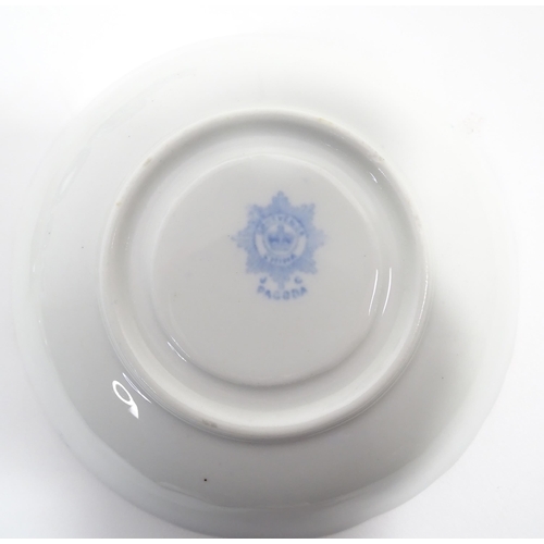 187 - A quantity of assorted blue and white dinner wares to include dinner plates, meat plate, serving dis... 