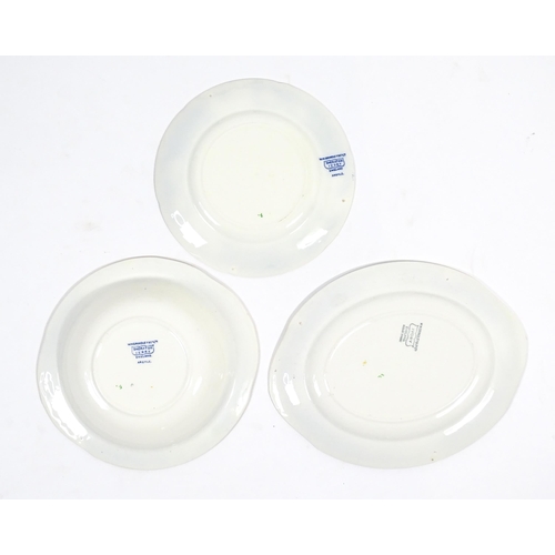 188 - A quantity of Grindley & Co. dinner wares in the Sheraton Ivory pattern, to include oval serving dis... 