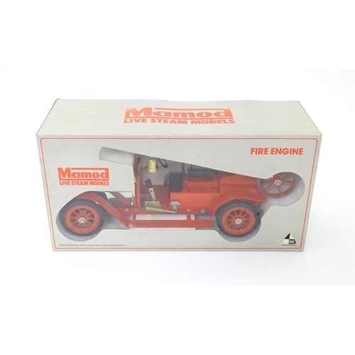 119 - Toy: A Mamod model Live Steam Fire Engine FE1, with original box. Box approx. 9 3/4