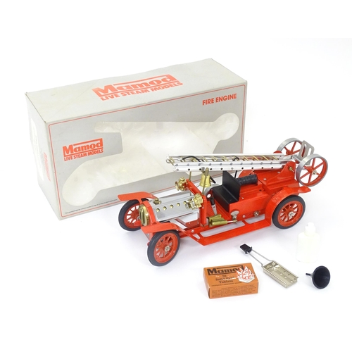 119 - Toy: A Mamod model Live Steam Fire Engine FE1, with original box. Box approx. 9 3/4