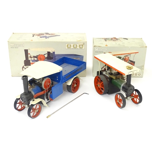 119C - Toys: A Mamod model Steam Wagon SW1, and a Mamod model Steam Tractor TE1A. Both with original boxes.... 