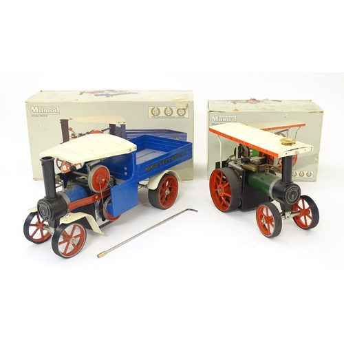 119C - Toys: A Mamod model Steam Wagon SW1, and a Mamod model Steam Tractor TE1A. Both with original boxes.... 