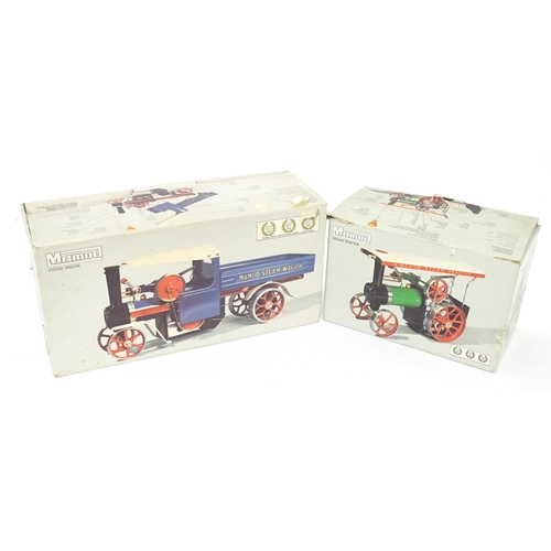 119C - Toys: A Mamod model Steam Wagon SW1, and a Mamod model Steam Tractor TE1A. Both with original boxes.... 