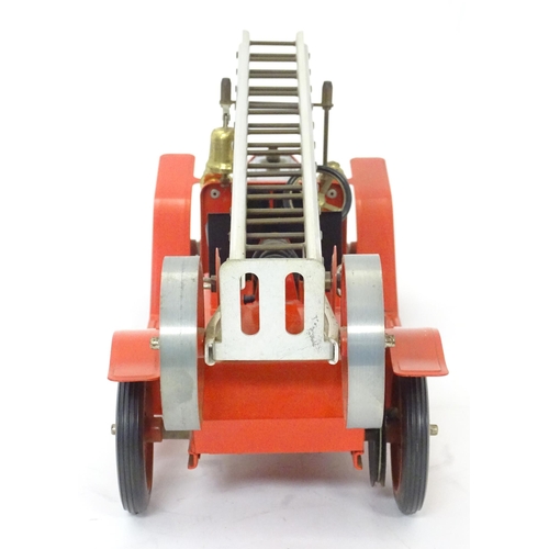 119D - Toys: A Mamod model Live Steam Fire Engine FE1, with original box. Together with a Mamod Lumber Wago... 