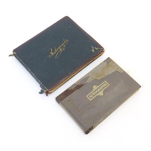 1964 - An early 20thC autograph album / scrapbook containing various handwritten verses, drawings, a waterc... 