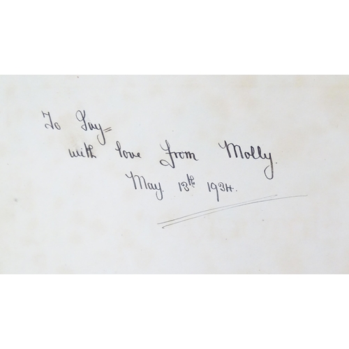 1964 - An early 20thC autograph album / scrapbook containing various handwritten verses, drawings, a waterc... 