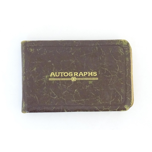 1966 - A 20thC autograph album containing signatures of various actors / actresses, boxers, musicians, come... 