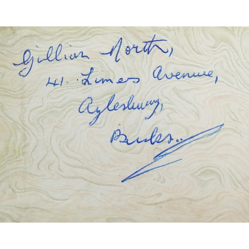 1966 - A 20thC autograph album containing signatures of various actors / actresses, boxers, musicians, come... 