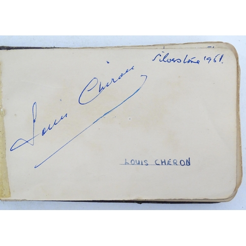 1966 - A 20thC autograph album containing signatures of various actors / actresses, boxers, musicians, come... 