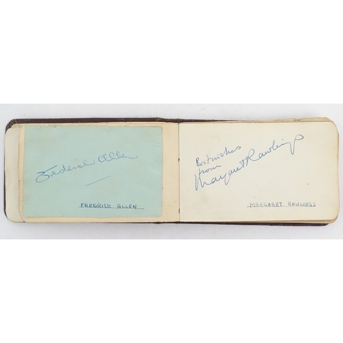 1966 - A 20thC autograph album containing signatures of various actors / actresses, boxers, musicians, come... 