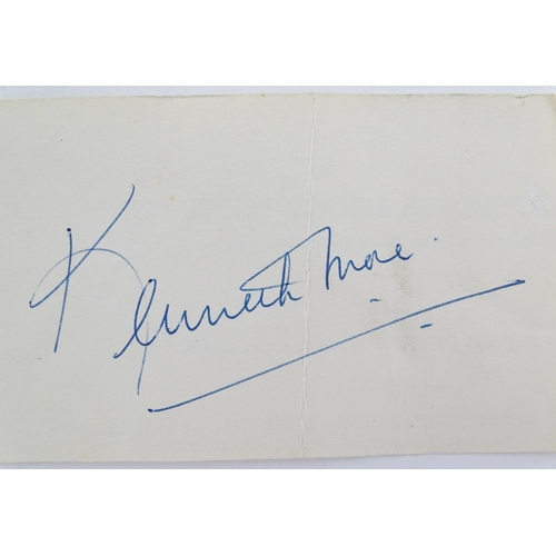 1967 - A quantity of 20thC and later autographs / signatures to include actors, presenters, comedians, and ... 