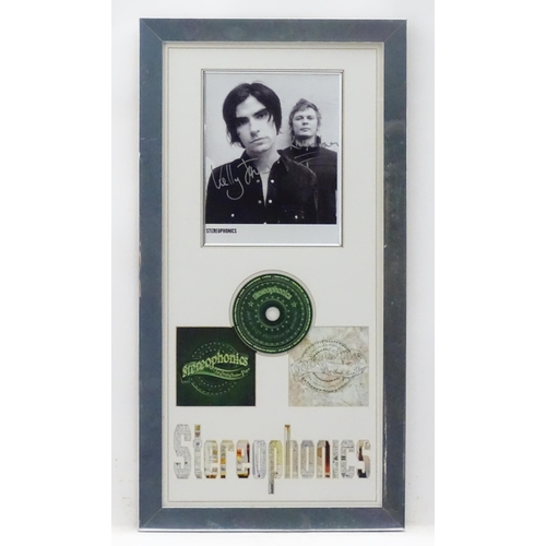 1975 - Pop Music memorabilia, Stereophonics, 'Just Enough Education to Perform' album : a framed diorama, i... 