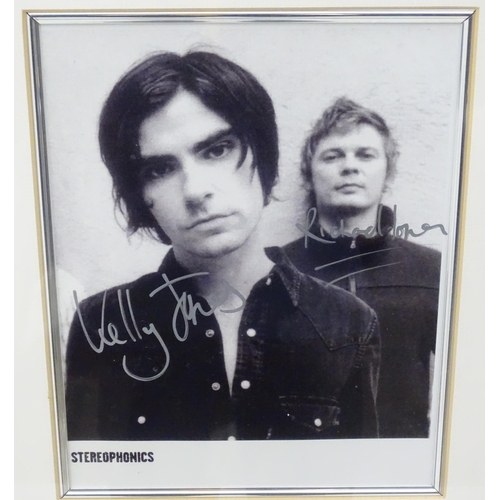 1975 - Pop Music memorabilia, Stereophonics, 'Just Enough Education to Perform' album : a framed diorama, i... 