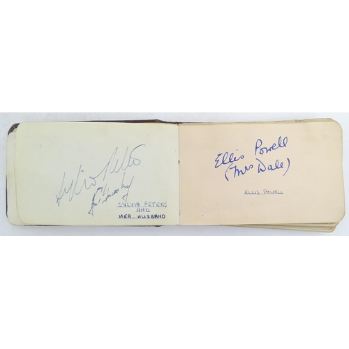 1966 - A 20thC autograph album containing signatures of various actors / actresses, boxers, musicians, come... 