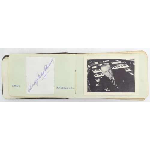 1966 - A 20thC autograph album containing signatures of various actors / actresses, boxers, musicians, come... 