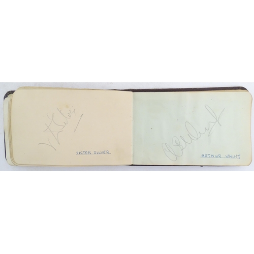 1966 - A 20thC autograph album containing signatures of various actors / actresses, boxers, musicians, come... 