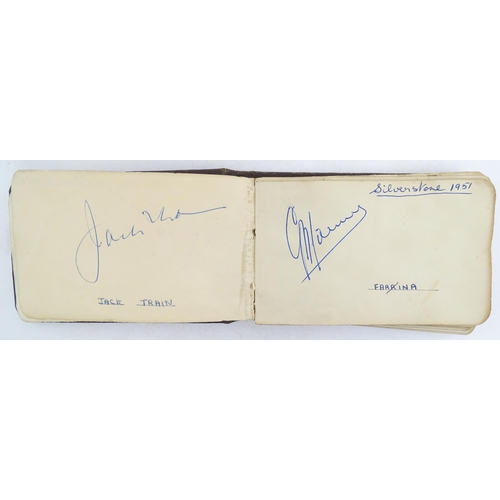 1966 - A 20thC autograph album containing signatures of various actors / actresses, boxers, musicians, come... 