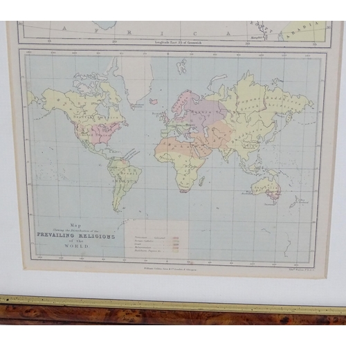 2041 - Maps: Three maps comprising a map of Palestine, titled Palestine in the Time of Our Saviour, with in... 