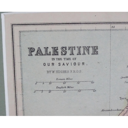 2041 - Maps: Three maps comprising a map of Palestine, titled Palestine in the Time of Our Saviour, with in... 