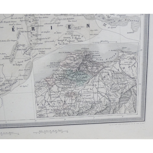 2042 - Maps: Two French maps comprising Planche 35 from the Petit Atlas de Geographie Moderne with maps aft... 