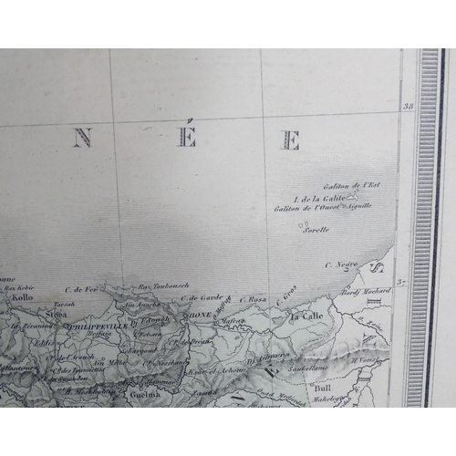 2042 - Maps: Two French maps comprising Planche 35 from the Petit Atlas de Geographie Moderne with maps aft... 