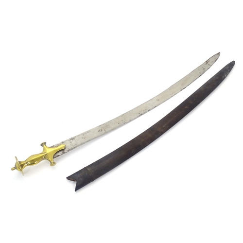 1800 - Militaria / Arms & Armour : a late 19th / early 20thC Indian Talwar sword, the 33