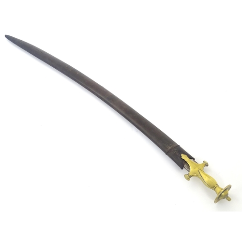 1800 - Militaria / Arms & Armour : a late 19th / early 20thC Indian Talwar sword, the 33