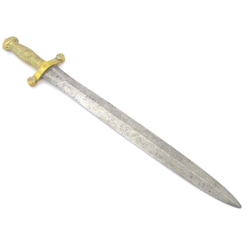 1802 - Militaria / Arms & Armour : a 19thC French Infantry M1831 Gladius 'Coupe Choux' short sword, 18 3/4