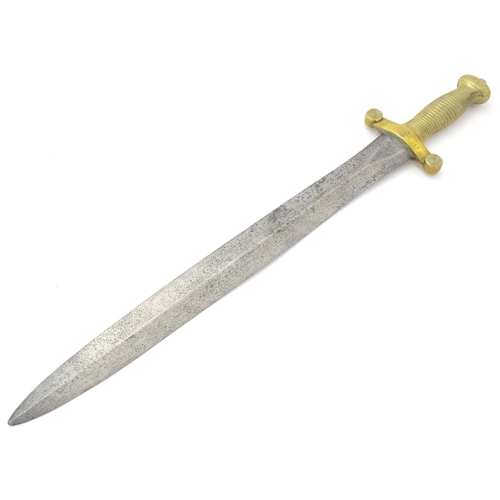 1802 - Militaria / Arms & Armour : a 19thC French Infantry M1831 Gladius 'Coupe Choux' short sword, 18 3/4