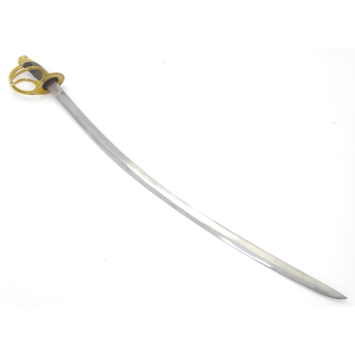 1804 - Militaria / Arms & Armour : a 20thC display cavalry sabre sword, the 34 1/4