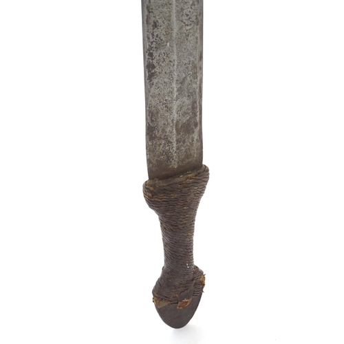 1805 - Militaria / Arms & Armour : a 19thC Tebu sword (Chad, Central Africa), the 28 1/2