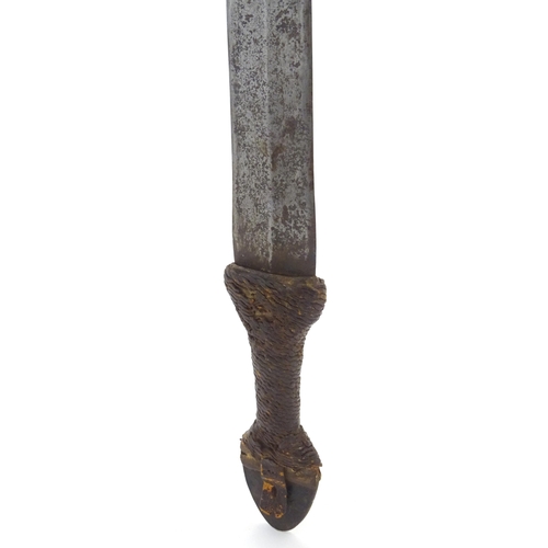 1805 - Militaria / Arms & Armour : a 19thC Tebu sword (Chad, Central Africa), the 28 1/2