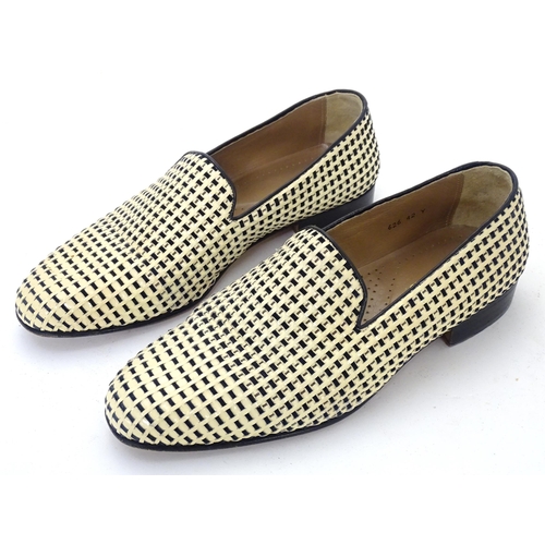 1979 - Vintage fashion / clothing: 3 pairs of continental men's slip on shoes with leather soles. Including... 