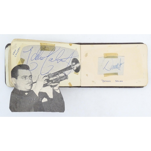 1966 - A 20thC autograph album containing signatures of various actors / actresses, boxers, musicians, come... 