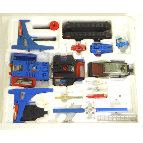 67 - Toy : a late 20thC boxed Grandstand Convertors series Mironauts Deltarian Fighter, approx. 11