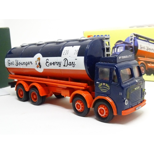 28 - Toys: Three Corgi Toys die cast scale model vehicles comprising Corgi Classics Leyland Tanker Set, 2... 