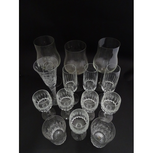 40 - Glassware : A quantity of assorted drinking glasses to include examples by Schott Zwiesel, etc.