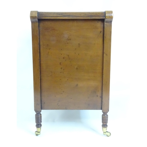 17 - A mahogany canterbury with single drawer, approx 20