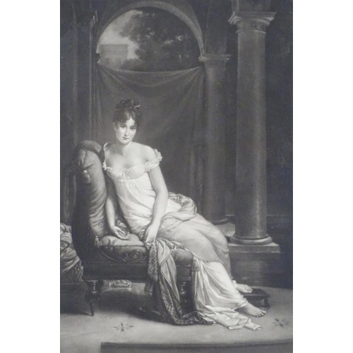 4 - Henry Scott Bridgewater after Francois Boucher (1703-1770), Engraving, A portrait of Madame de Pompa... 