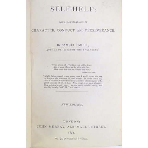 1118 - Books: Four assorted books comprising Self-Help, with illustrations of Character, Conduct and Persev... 