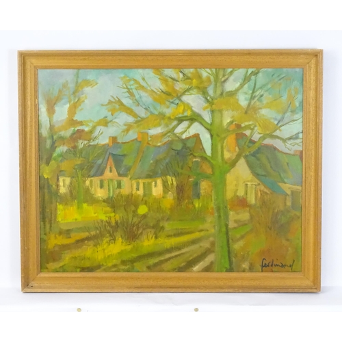 1840 - Christian Ferdinand, 20th century, Oil on canvas, Gardens in Autumn. Signed lower right and titled t... 