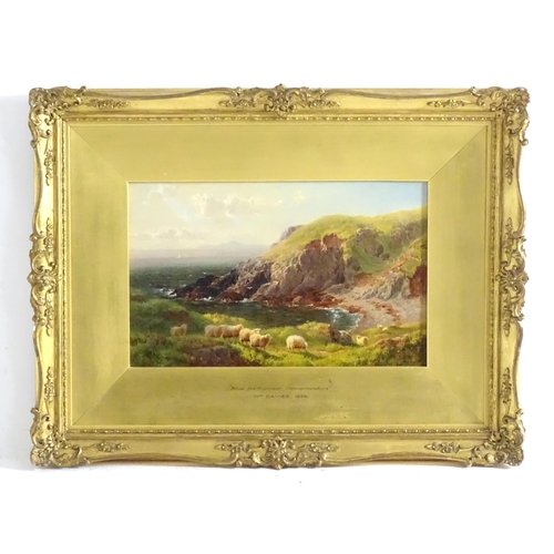 1870 - William Davies (fl. 1890-1910), Oil on board, Rhos Porthychain, Carnarvonshire / Caernarvonshire, A ... 