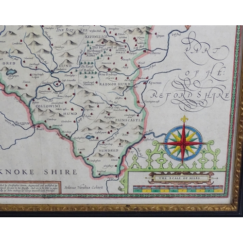 2029 - Maps: An engraved map of the County Palatine of Chester, after Robert Morden. Together with an engra... 